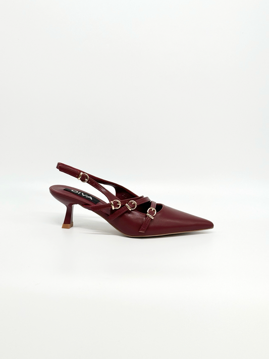 Luisa - Sandales en satin brillant