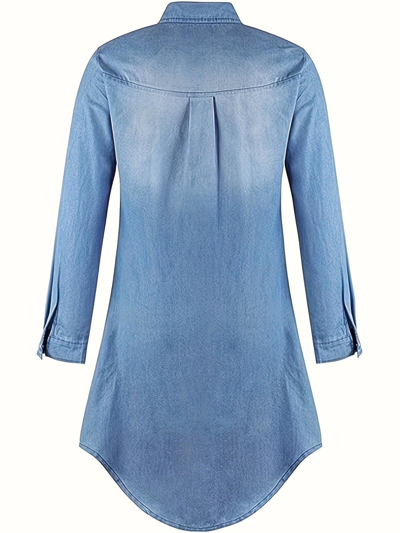 Tess | Robe Midi en Denim avec Fermeture à Boutons