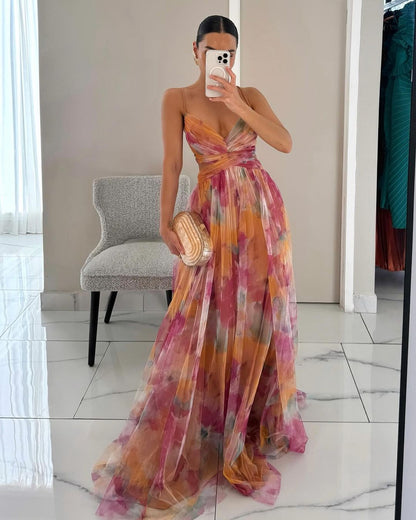 Eva | Robe longue florale qui met en valeur