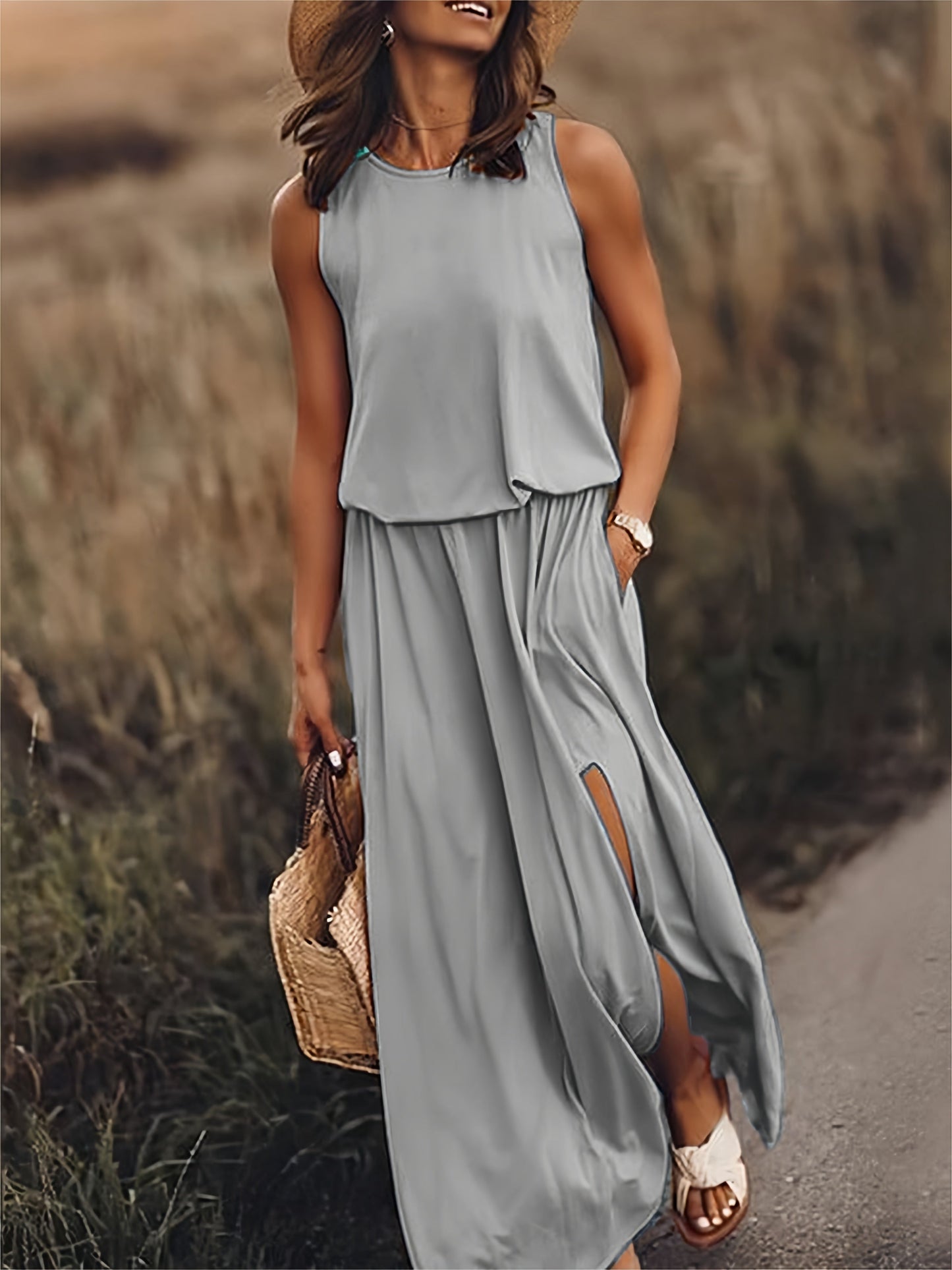 Edna - Robe maxi boho en modal au style élégant