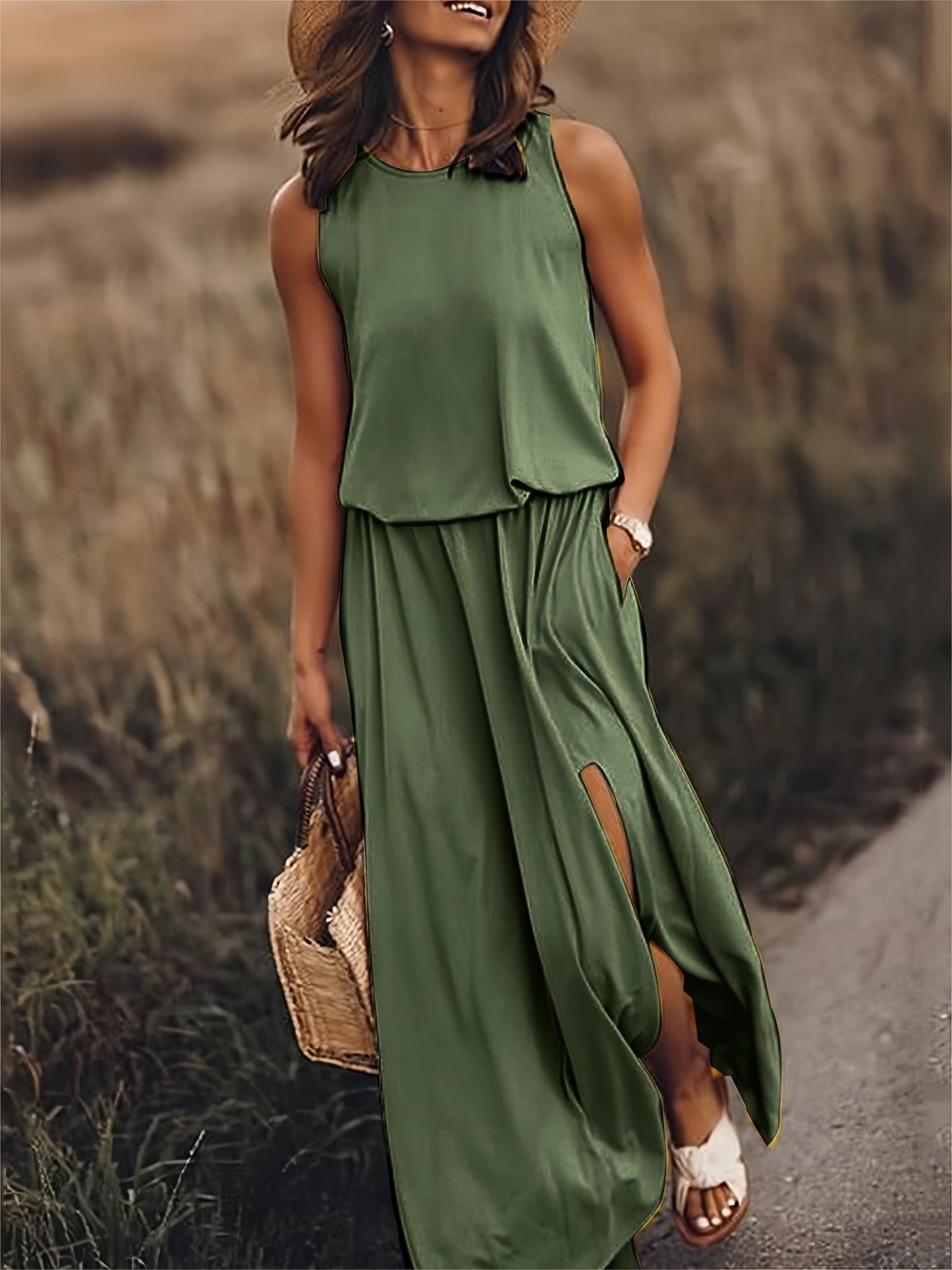 Edna - Robe maxi boho en modal au style élégant
