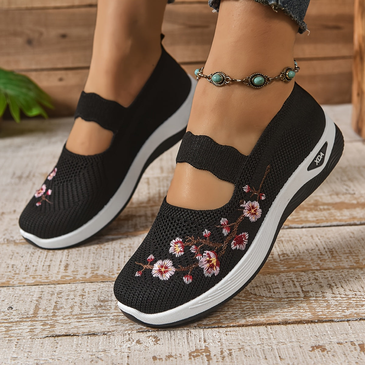 Gianna - Sneakers Floreali di Supporto