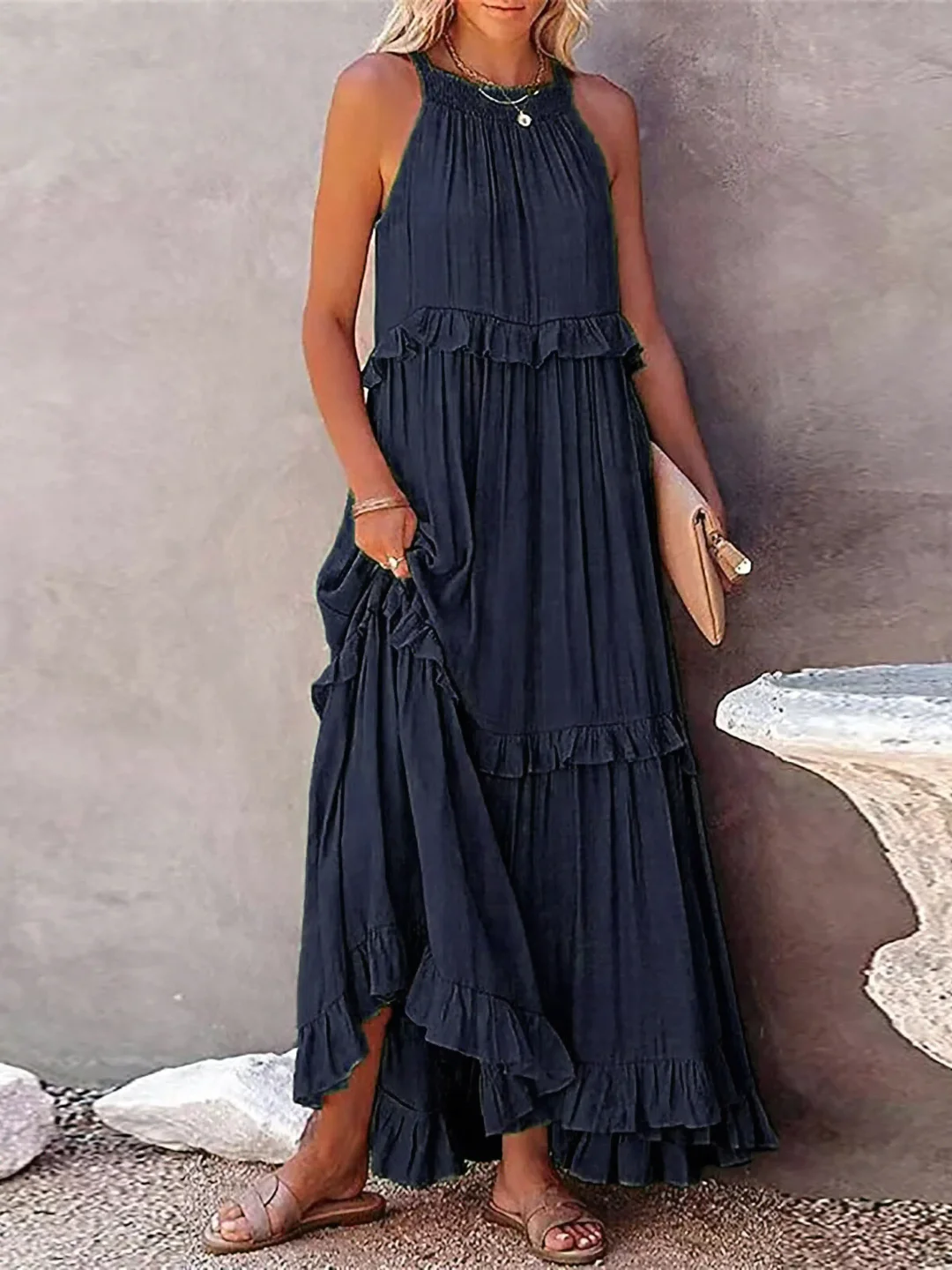 Mabel - Robe Maxi à Volants