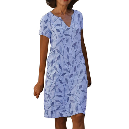Molly - Robe élégante avec décolleté en V et imprimé pour femmes