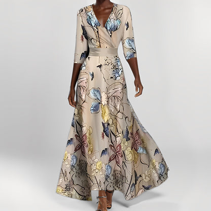 Geneviève - Robe florale élégante pour femmes