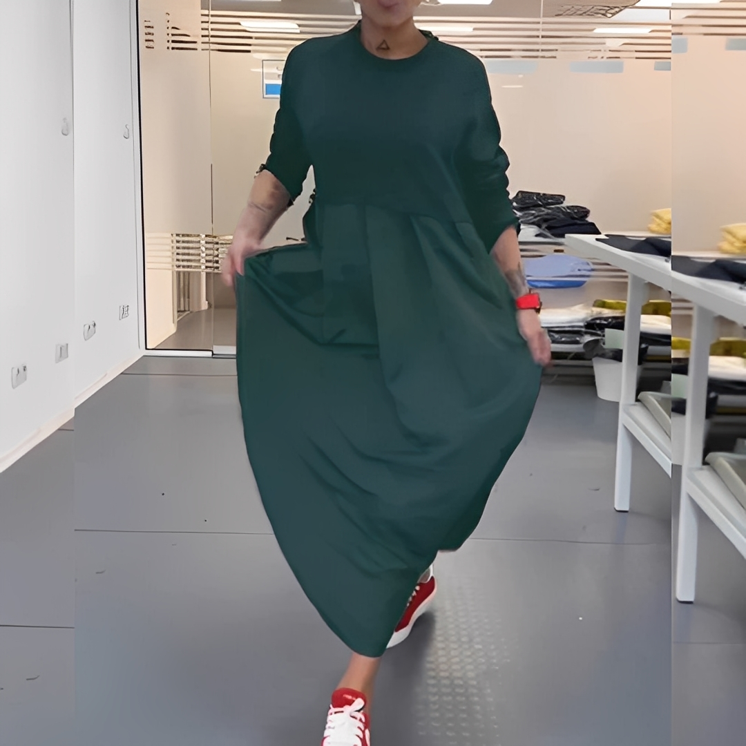 Gisèle - Robe décontractée à col rond pour femmes