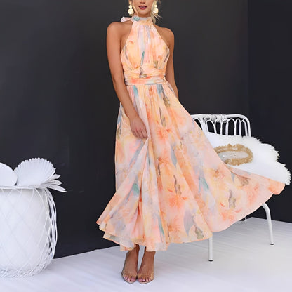 Leona - Élégant, robe maxi colorée pour femmes