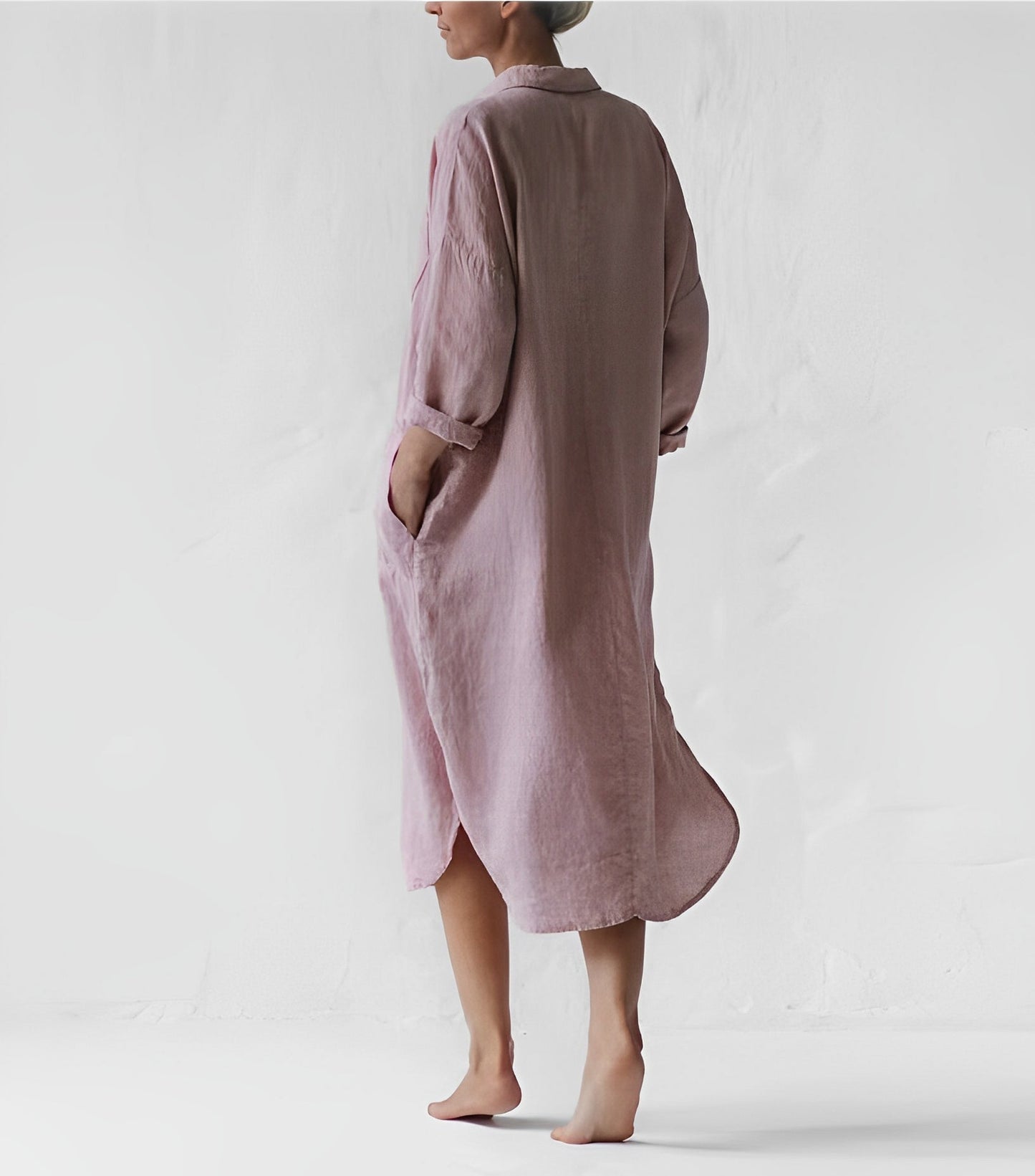Justina - Robe Chemise en Lin