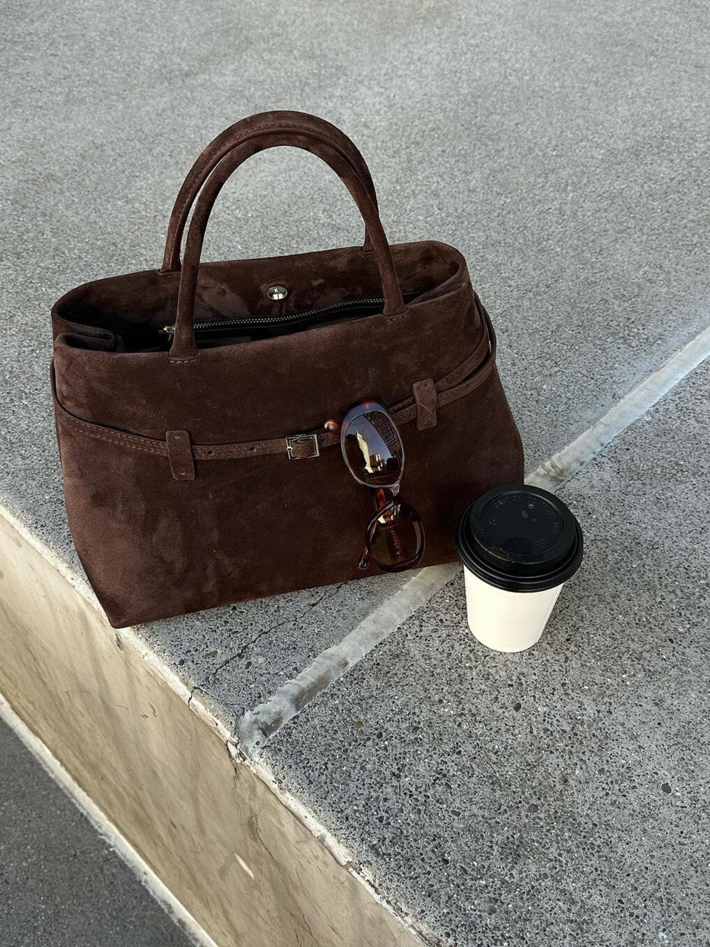 Rebecca | Sac à Bandoulière en Cuir Suédé Luxe