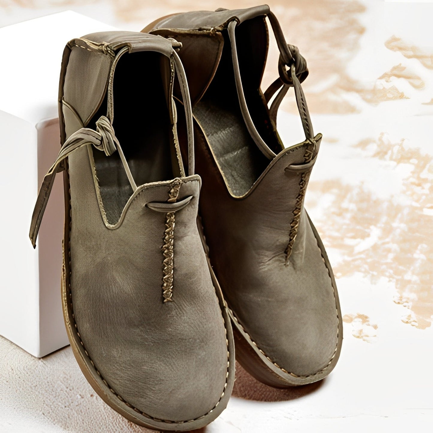 Noël - Chaussures en cuir pour femmes polyvalentes