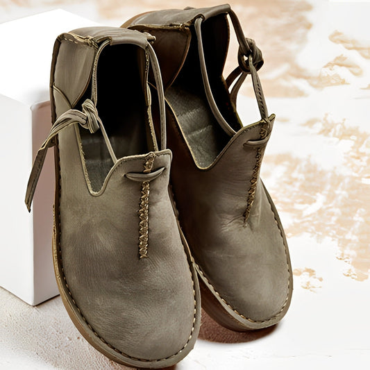 Noël - Chaussures en cuir pour femmes polyvalentes