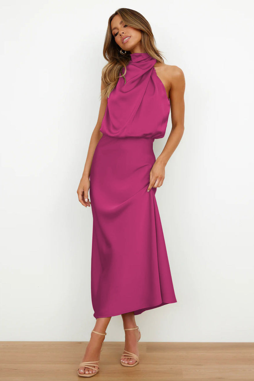 Verona - Robe longue en satin