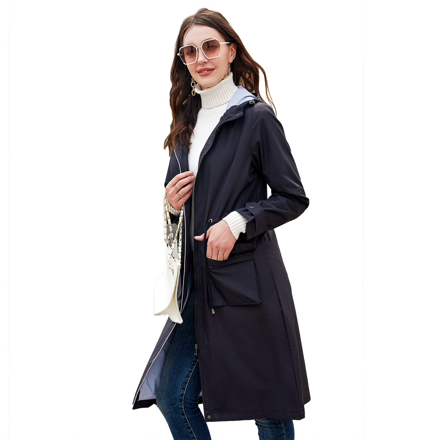 Bethany - Manteau Trench Imperméable et Stylé