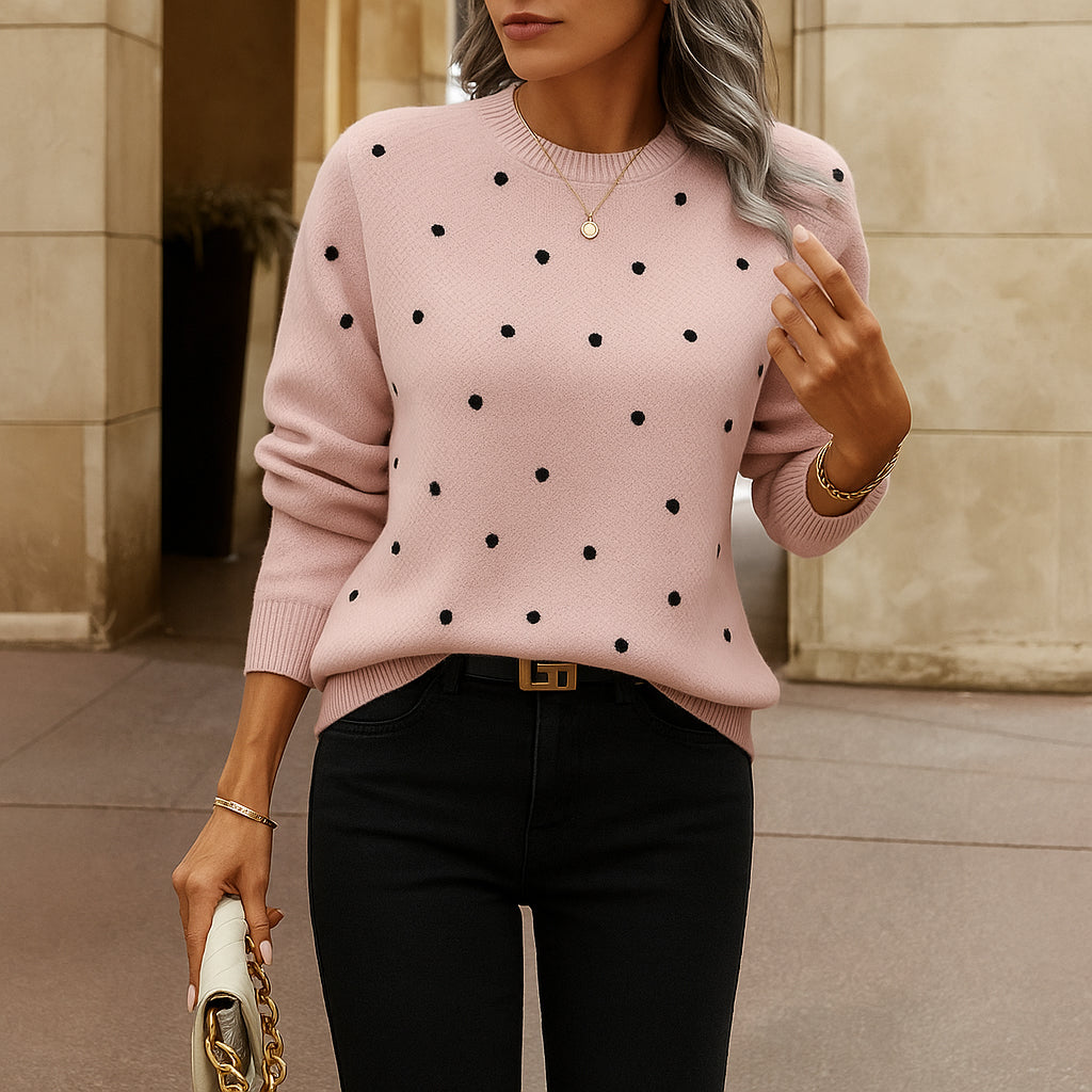 Naomi | Pull Décontracté Femme | Motif à Pois