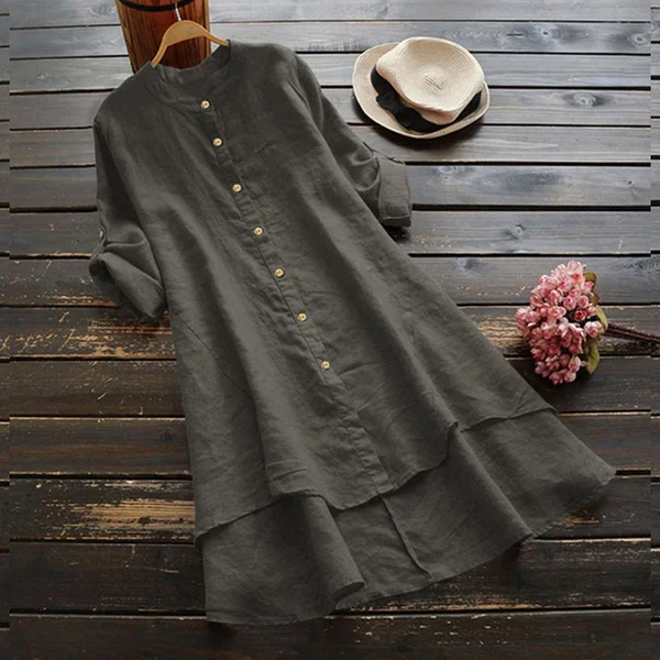 Maggie - Robe d'Été en Lin Frais et Confortable