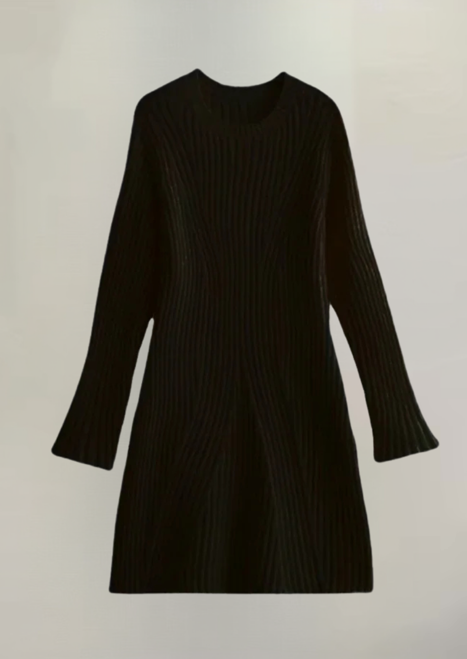Faustine - Élégant Robe Mini en Tricot Côtelé