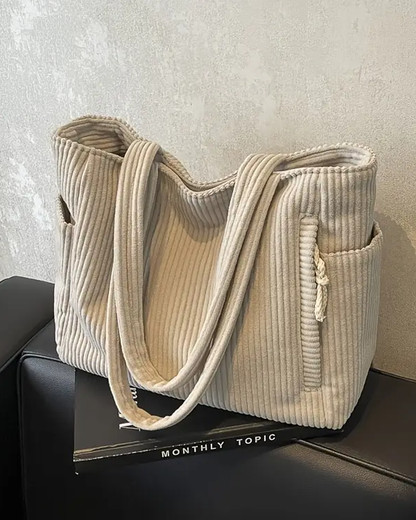 Tilda – Sac à Bandoulière Côtelé avec Détail en Corde