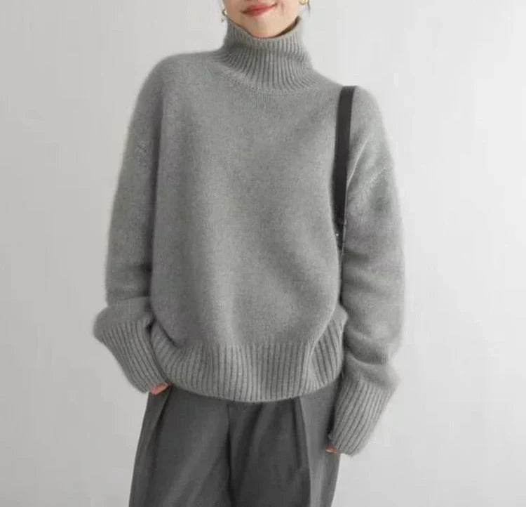 Lisette | Pull col montant en cachemire