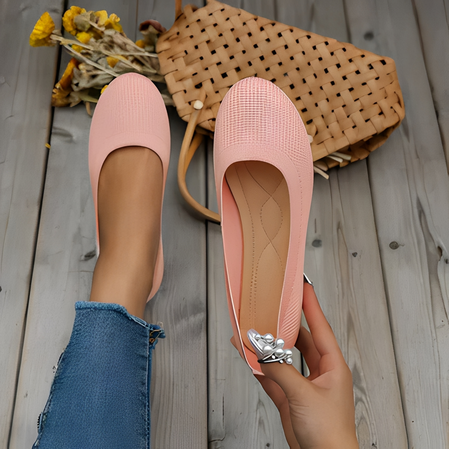 Karryle - Chaussures confortables à bout rond pour femmes