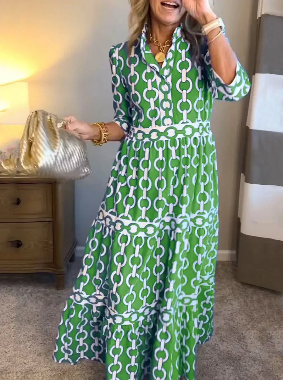 Juliette ~ Robe Midi avec Détail de Chaîne
