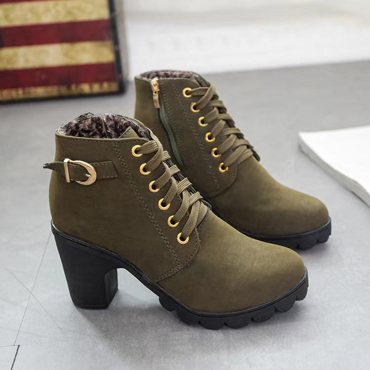 Stivali con Tacco Chunky da Donna