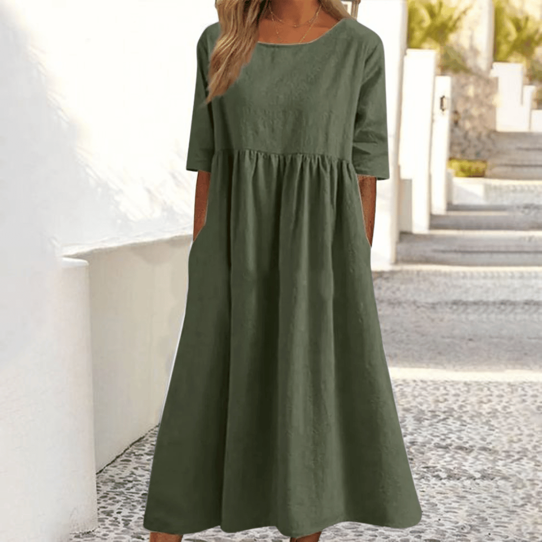 Caitlin | Robe Fait Main avec Couverture pour l'Abdomen