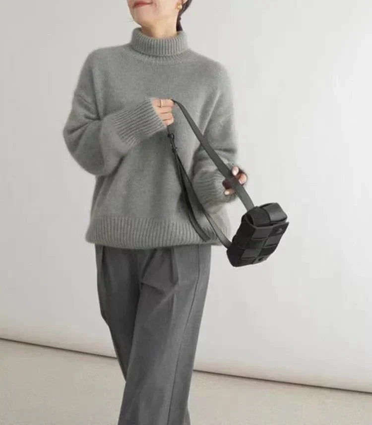 Lisette | Pull col montant en cachemire
