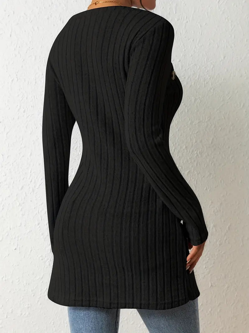 WANDA I HAUT EN TRICOT ASYMÉTRIQUE