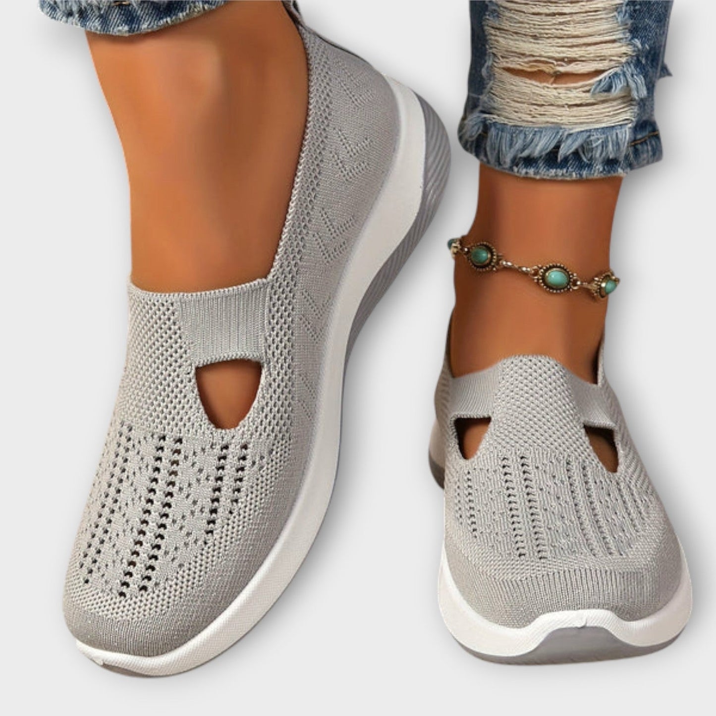 Baskets Slip-On Confort en Tricot