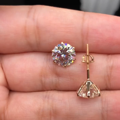 Boucles d'oreilles Tera en or blanc chic