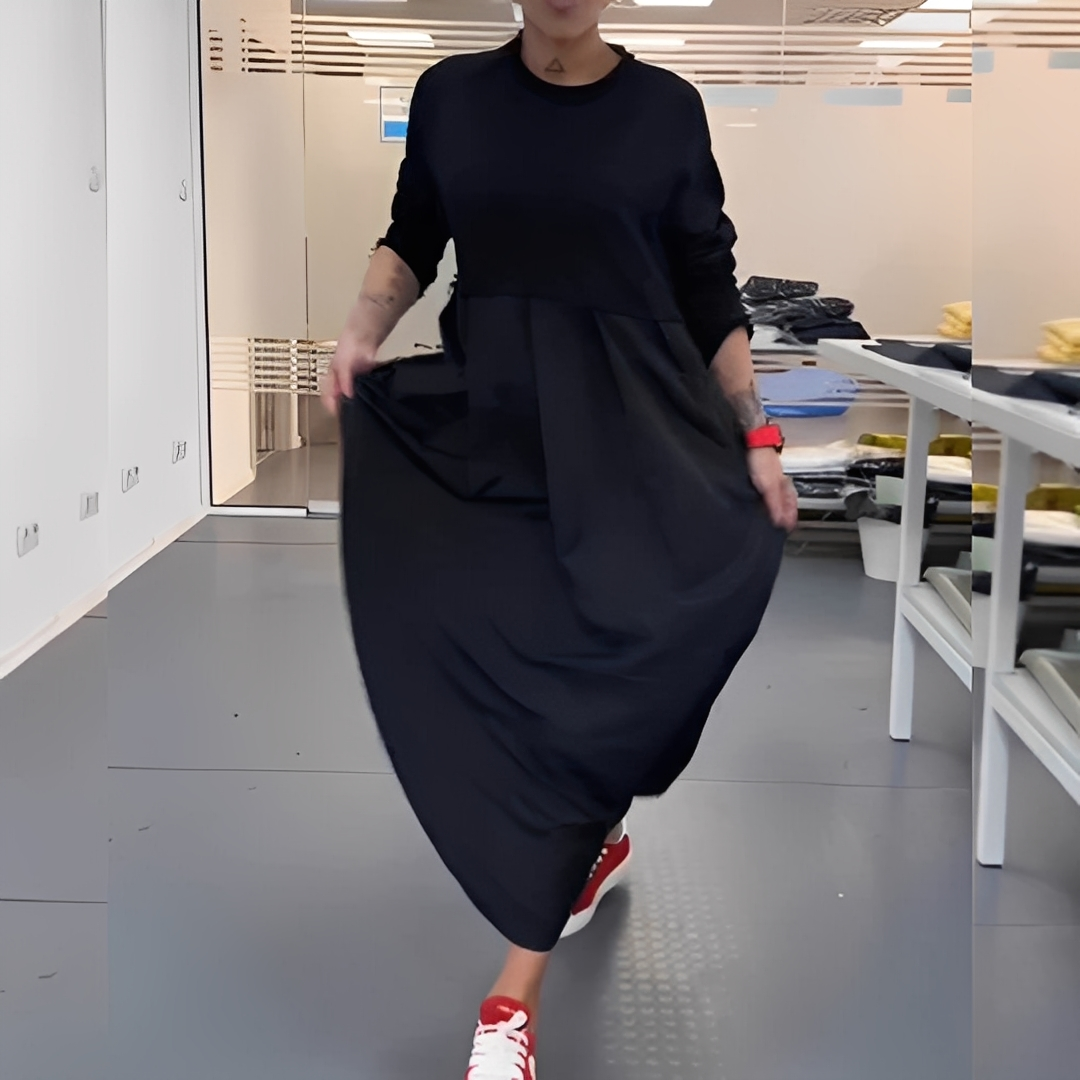 Gisèle - Robe décontractée à col rond pour femmes