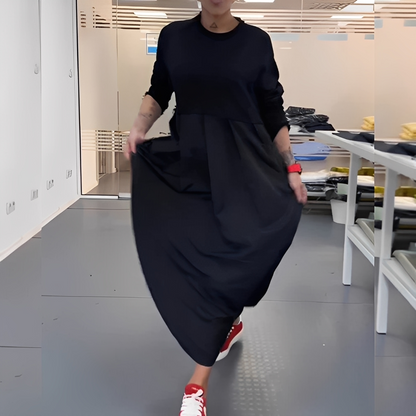 Gisèle - Robe décontractée à col rond pour femmes
