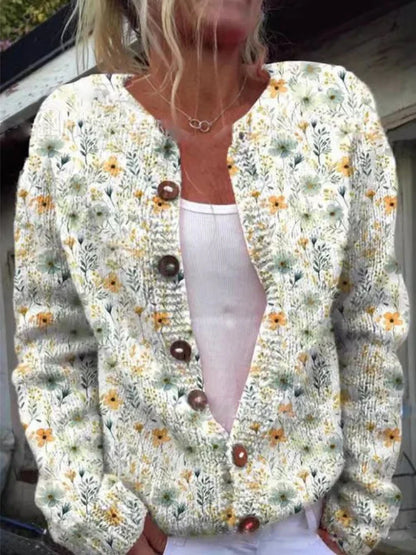 LILA | Cardigan à Motif Floral