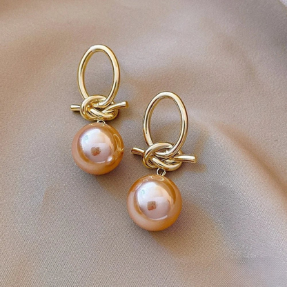 Boucles d'oreilles en perles intemporelles