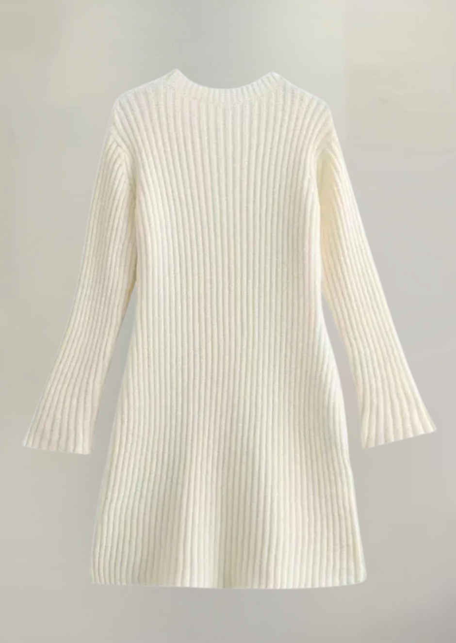 Faustine - Élégant Robe Mini en Tricot Côtelé
