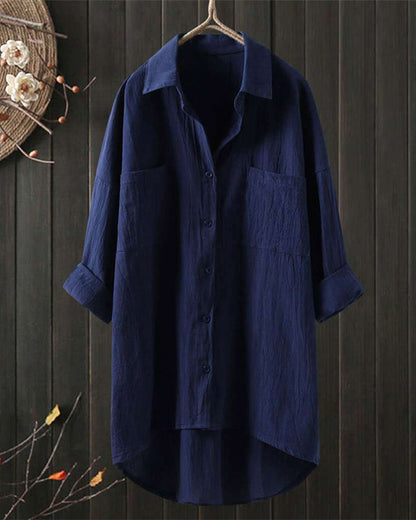 Olivia™ | Blouse ample et confortable en couleur unie