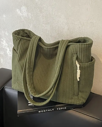 Tilda – Sac à Bandoulière Côtelé avec Détail en Corde