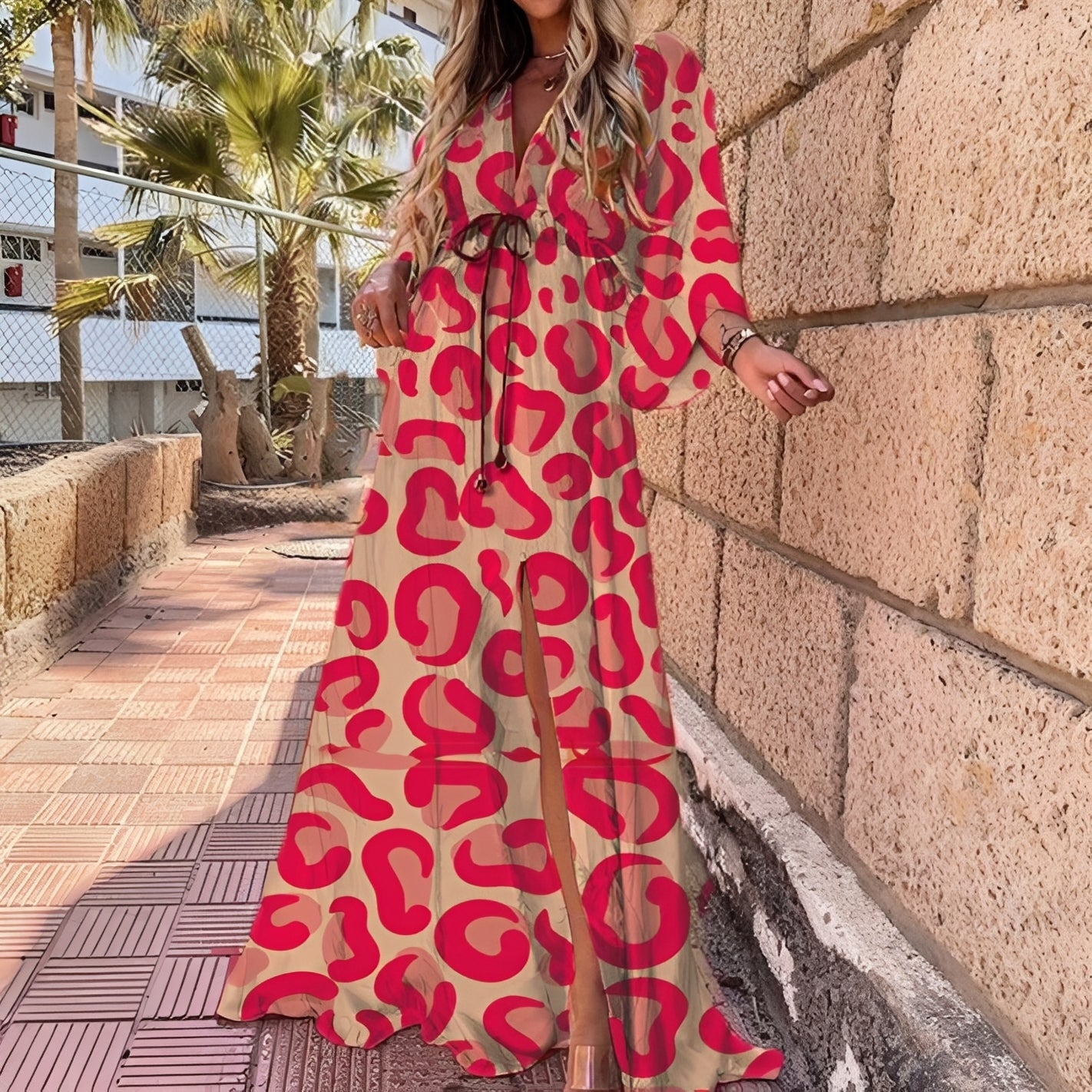 Elizabeth - Élégant, maxi-robe irrégulière pour femmes