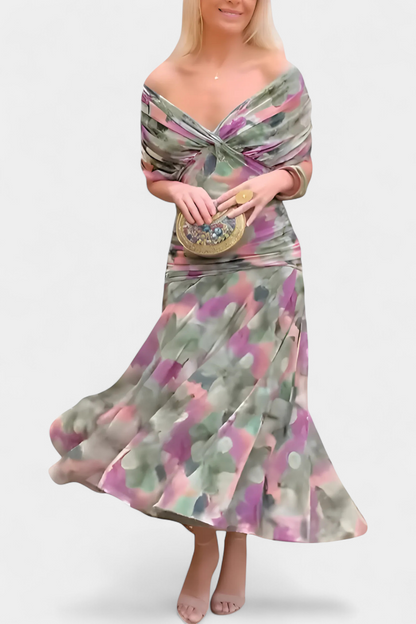 Florendra™ | Robe Longue Fleurie à Col V