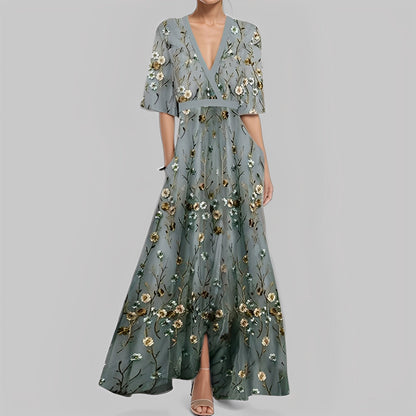 Geneviève - Robe florale élégante pour femmes