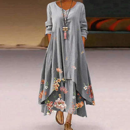 Lauren | Robe D'Été À Fleurs Pour Femme | Midi