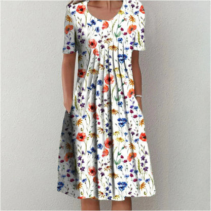 Erin - Robe élégante avec un imprimé floral délicat