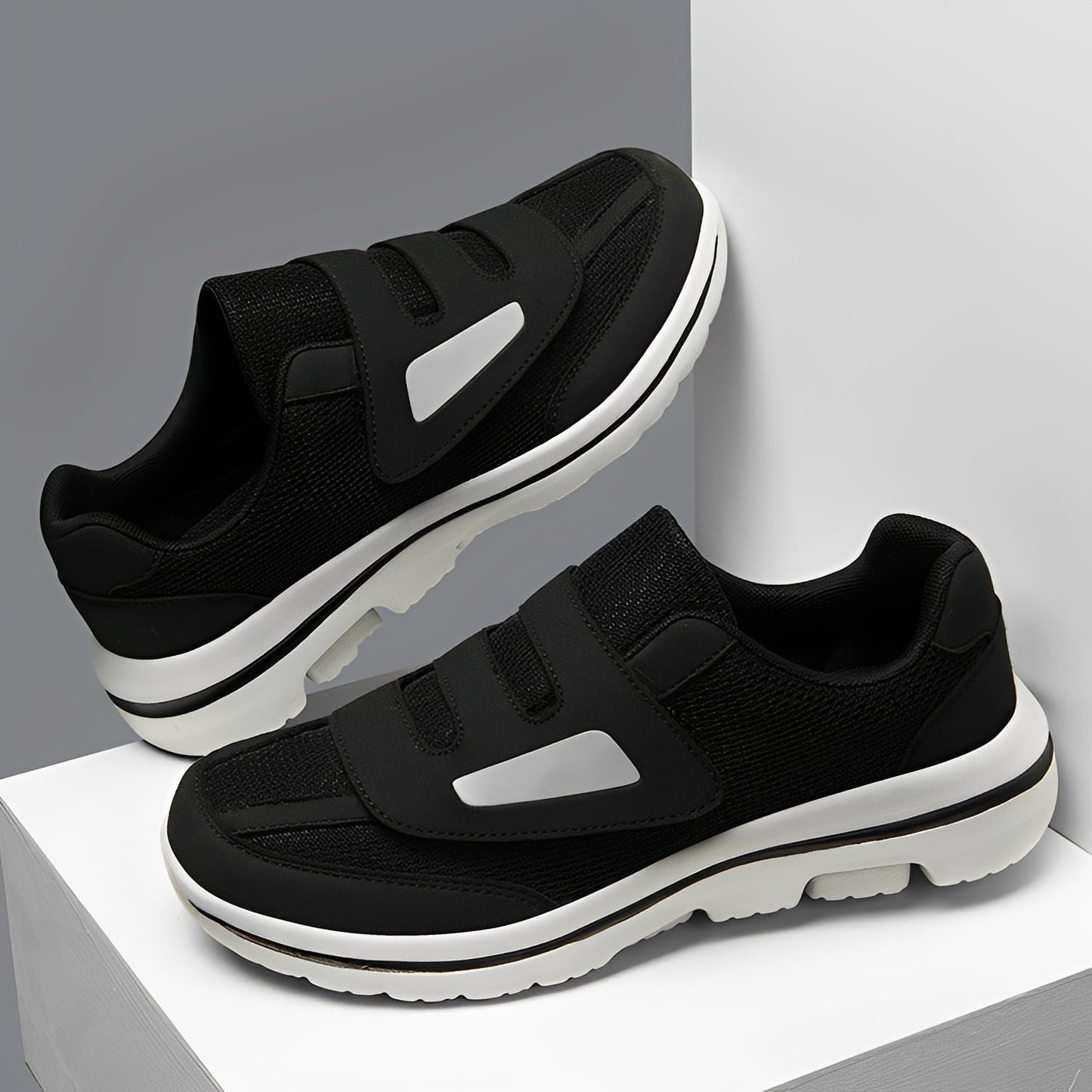 Justin - Chaussures plates élégantes avec semelle blanche pour femmes