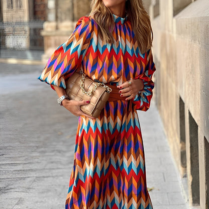 Sandra - Robe midi colorée pour femmes