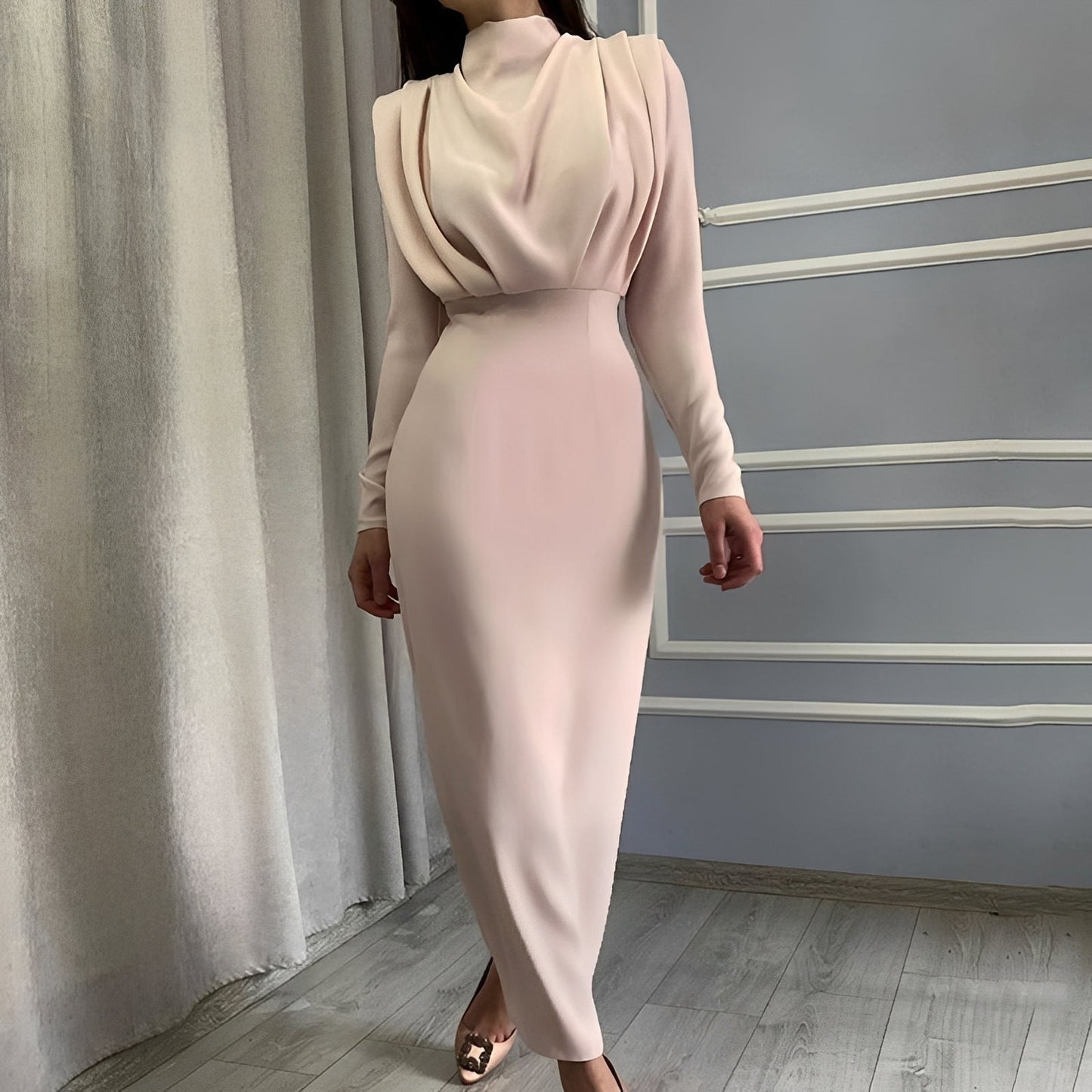 Jamie - Robe élégante à manches longues pour dames