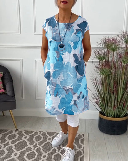 Robe Fleurie Ingrid - Élégance Informelle et Confort Quotidien