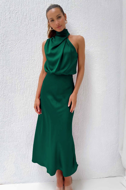 Verona - Robe longue en satin