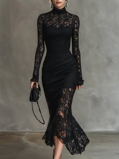 Magda | Robe longue en dentelle