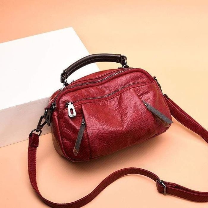 Finbjørg | Petit Sac Polyvalent en Ombre de Cognac Doré