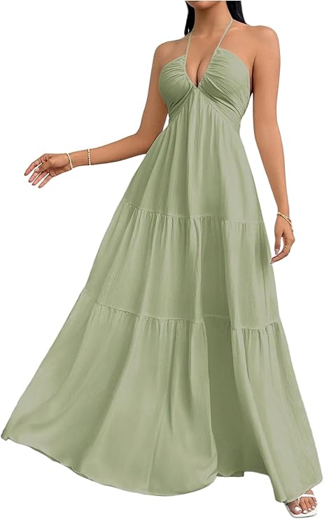 Robe Maxi Fluide Élégante - Coupe Flatteuse et Confortable